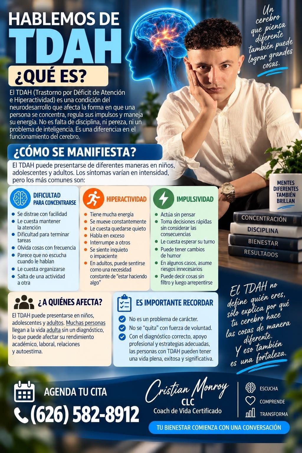 Infografía: Hablemos de TDAH, qué es y cómo se manifiesta